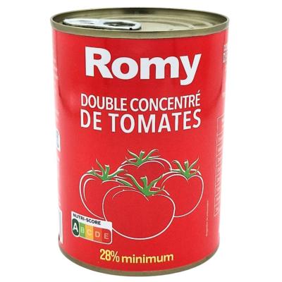 Double Concentre De Tomate Romy 400 G