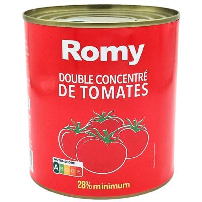 Double Concentre De Tomate Romy 800 G