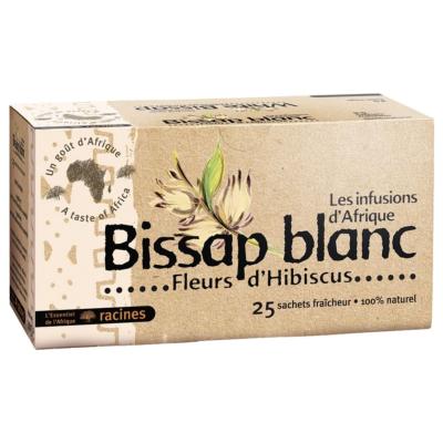 Infusion Bissap Blanc Racines – Les Infusions d’Afrique – Tisane 25 Sachets