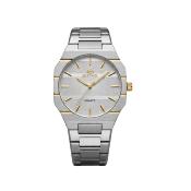 BESTWIN Quartz Montre Homme - Argenté Doré Bracelet Acier Inoxydable