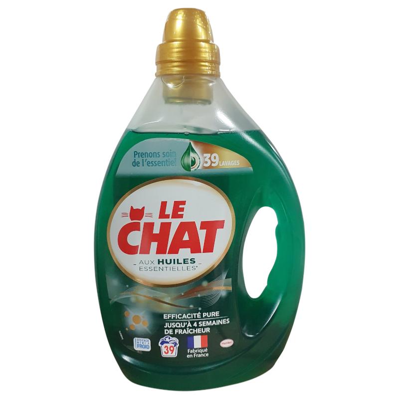 Vente en gros Lessive liquide Le Chat 39 lavages Aux Huiles
