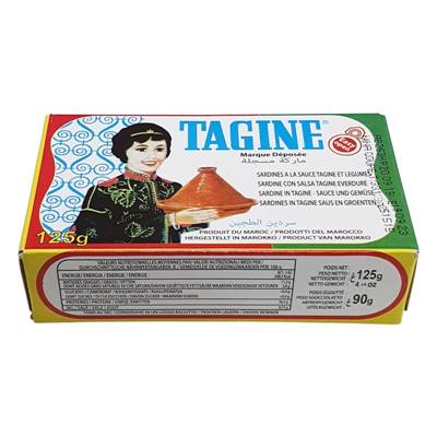 Sardines Tagines Maroc Samara 120 G