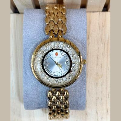  LOOKWORLD Montre Femme Quartz - Diamond Lunette Pavée de Cristaux