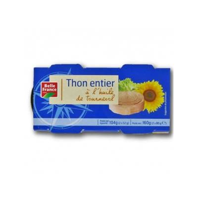 Thon Entier A L'huile 160g Belle France 2 x 80 G