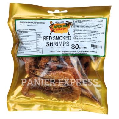 Crevettes Fumées Rouges 80g – Red Smoked Shrimps African Beauty