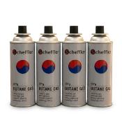 Scheffler - Cartouches de Gaz Butane 227g (Lot de 4) Réchaud Portable