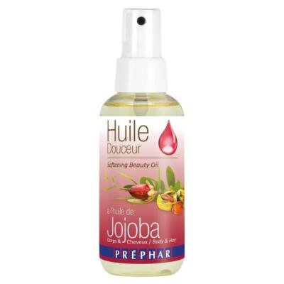 Huile Douceur Jojoba Corps et Cheveux Préphar 100 ml