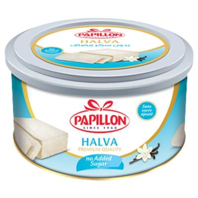 Chamia Halva Nature Light Sans Sucres – Papillon 350 g Boîte Métallique