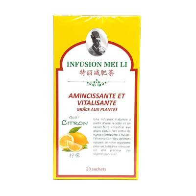 Infusion Meili Citron Kilos Superflus Fine Tonic 20 sachets De 1,5 G