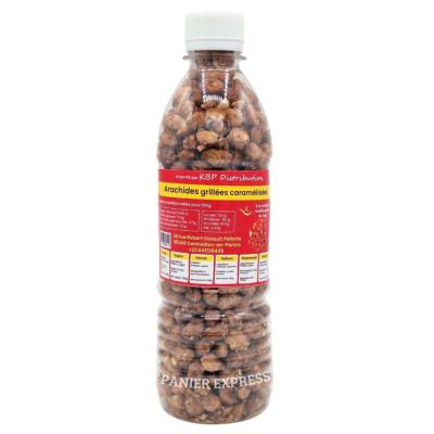 Arachides Grillées Caramélisées – Bouteille 300g KBP