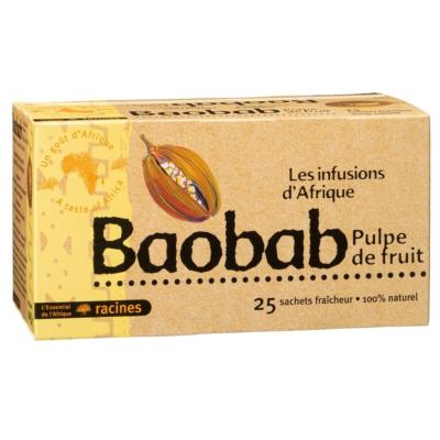 Infusion Baobab Racines – Les Infusions d’Afrique – Tisane 25 Sachets