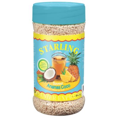 Boisson Instantanée Starling Ananas Coco 400g - Thé Soluble Exotique et Rafraîchissant