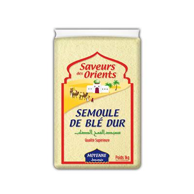 Semoule De Blé Extra Saveurs Des Orients Moyenne 1 Kg