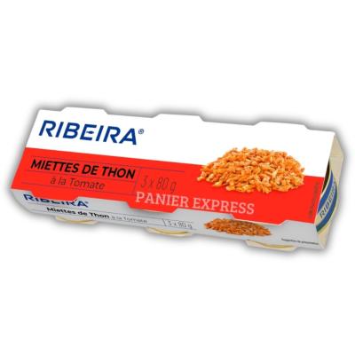 Ribeira Miettes de Thon à la Tomate 3 × 80g