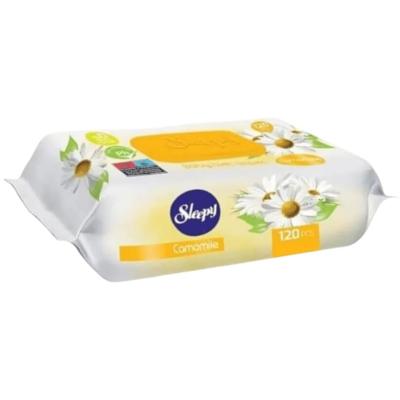 Lingettes Sleepy Camomille 120 pcs – Nettoyage Doux et Apaisant