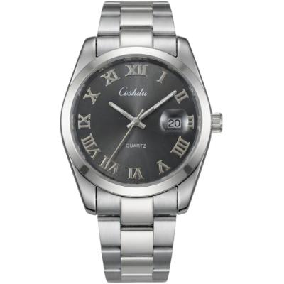 CESHDUN CH-312S Montre Homme - Silver & Cadran Noir  Quartz Boîtier Rond