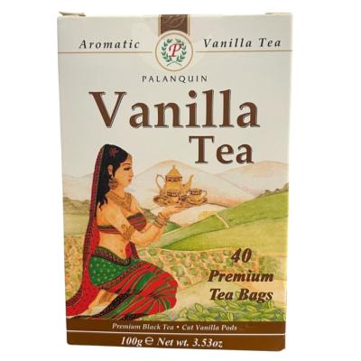 Thé aromatique à la vanille Palanquin – 40 sachets premium
