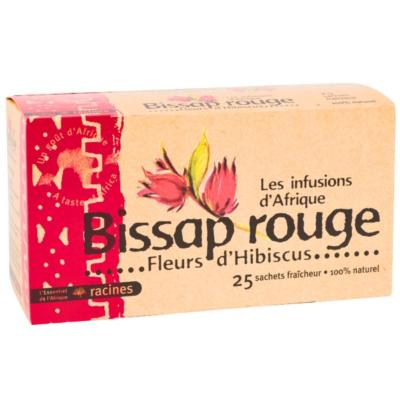 Infusion Bissap Rouge Racines – Les Infusions d’Afrique – Tisane 25 Sachets