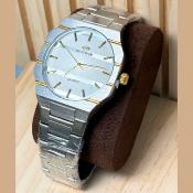 BESTWIN Quartz Montre Homme - Argenté Doré Bracelet Acier Inoxydable