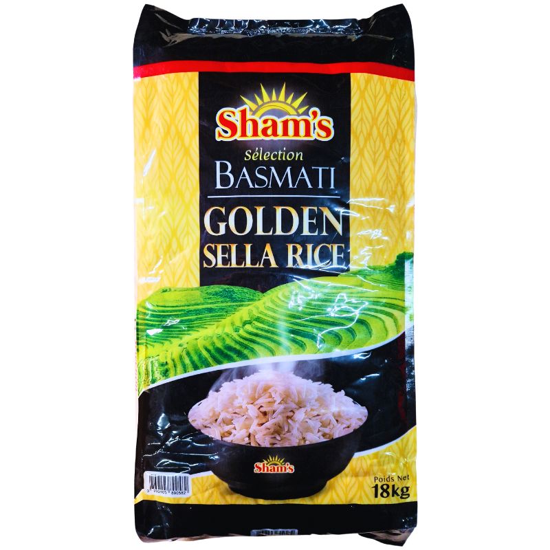 Riz Basmati Golden Sella Saveurs Des Indes 18 Kg