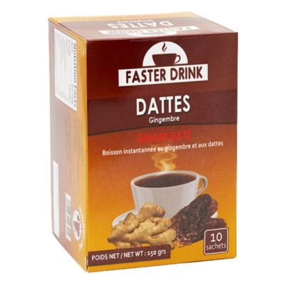 Boisson instantanée Faster Drink – Gingembre & Dattes – 10 sachets (150g)