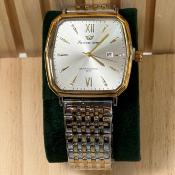  SUCCESS WAY Montre Quartz - Boîtier Rectangulaire Arrondi Doré & Bracelet Bicolore