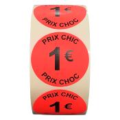 Sticker Adhésif Promotionnel 1€ Rouleaux De 1€